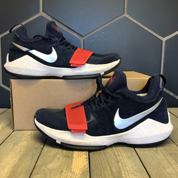 Nike Other - Nike Paul George 1 USA Blue Basketball Size 10.5
